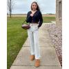 image:imageG4Free Smoofit Modal Soft Wide Leg Sweatpants Yoga Pants with Pockets Drawcord Casual Lounge PantsLight Gray
