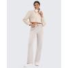 image:imageG4Free Smoofit Modal Soft Wide Leg Sweatpants Yoga Pants with Pockets Drawcord Casual Lounge PantsMocha