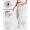 image:imageG4Free Smoofit Modal Soft Wide Leg Sweatpants Yoga Pants with Pockets Drawcord Casual Lounge PantsMocha