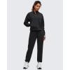 image:imageG4Free Smoofit Modal Soft Womens Sweatshirts HalfZip Pullover Mock Neck Casual Tops with PocketsBlack