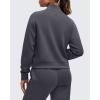image:imageG4Free Smoofit Modal Soft Womens Sweatshirts HalfZip Pullover Mock Neck Casual Tops with PocketsDark Gray