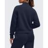 image:imageG4Free Smoofit Modal Soft Womens Sweatshirts HalfZip Pullover Mock Neck Casual Tops with PocketsDark Navy