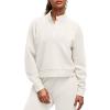 image:imageG4Free Smoofit Modal Soft Womens Sweatshirts HalfZip Pullover Mock Neck Casual Tops with PocketsIvory