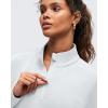 image:imageG4Free Smoofit Modal Soft Womens Sweatshirts HalfZip Pullover Mock Neck Casual Tops with PocketsLight Gray