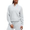 image:imageG4Free Smoofit Modal Soft Womens Sweatshirts HalfZip Pullover Mock Neck Casual Tops with PocketsLight Gray