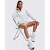 image:imageG4Free Smoofit Modal Soft Womens Sweatshirts HalfZip Pullover Mock Neck Casual Tops with PocketsLight Gray