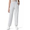 image:imageG4Free Flurrylux Cotton Fleece Lined Joggers for Women High Waist Sweatpants Winter Pants Warm Casual Lounge WorkoutLight Heather