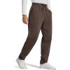 image:imageG4Free Flurrylux Men Fleece Lined Sweatpants Drawstring Cotton Warm Straight Leg Casual Track Pants with PocketsTerracotta Brown