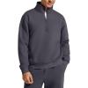 image:imageG4Free Flurrylux Mens Fleece Lined Sweatshirts Half Zip Pullover Cotton Stand Collar Fashion Hoodies Fall WinterDark Gray