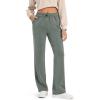 image:imageG4Free Smoofit Modal Soft Wide Leg Sweatpants Yoga Pants with Pockets Drawcord Casual Lounge PantsGray Sage