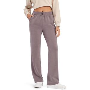 image:imageG4Free Smoofit Modal Soft Wide Leg Sweatpants Yoga Pants with Pockets Drawcord Casual Lounge PantsTaupe