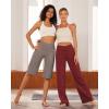 image:imageG4Free Capri Pants for Women 14 Knee Length Wide Leg Yoga Capris Dressy Casual Summer Crop Pants with PocketsTaupe