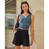 image:imageG4Free EverGoing Dressy Casual Shorts for Women 5 High Waisted Summer Lounge Pleated Shorts with PocketsBlack