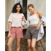image:imageG4Free EverGoing Dressy Casual Shorts for Women 5 High Waisted Summer Lounge Pleated Shorts with PocketsCameo
