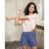 image:imageG4Free EverGoing Dressy Casual Shorts for Women 5 High Waisted Summer Lounge Pleated Shorts with PocketsDenim Blue