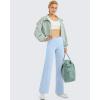 image:imageG4Free Wide Leg Pants for Women Loose Yoga Pants with Pockets PetiteRegularTall Stretch Casual Lounge PantsBaby Blue