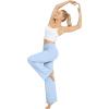 image:imageG4Free Wide Leg Pants for Women Loose Yoga Pants with Pockets PetiteRegularTall Stretch Casual Lounge PantsBaby Blue