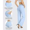 image:imageG4Free Wide Leg Pants for Women Loose Yoga Pants with Pockets PetiteRegularTall Stretch Casual Lounge PantsBaby Blue