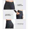 image:imageG4Free Wide Leg Pants for Women Loose Yoga Pants with Pockets PetiteRegularTall Stretch Casual Lounge PantsGrey and Black Stripe