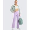 image:imageG4Free Wide Leg Pants for Women Loose Yoga Pants with Pockets PetiteRegularTall Stretch Casual Lounge PantsLavender