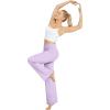 image:imageG4Free Wide Leg Pants for Women Loose Yoga Pants with Pockets PetiteRegularTall Stretch Casual Lounge PantsLavender