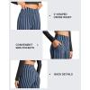 image:imageG4Free Wide Leg Pants for Women Loose Yoga Pants with Pockets PetiteRegularTall Stretch Casual Lounge PantsNavy Stripe