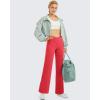 image:imageG4Free Wide Leg Pants for Women Loose Yoga Pants with Pockets PetiteRegularTall Stretch Casual Lounge PantsRed