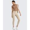 image:imageG4Free BareFeel High Waisted ClassicSeamless Lounge Leggings Soft Workout Yoga Pants for Women with Pockets 20252729Light Khakiseamless