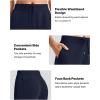 image:imageG4Free Petite Pants for Women Wide Leg Drawstring Sweatpants Casual Elastic Pants with Pockets for Travel Yoga Dress PantsDark NavySPetite