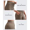 image:imageG4Free Womens Ribbed Knit Wide Leg Pants with Pockets Lightweight Stretchy Yoga Pants Casual LoungeDark Brown