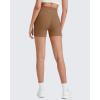 image:imageG4Free BareFeel Biker Shorts for Women with Pockets High Waisted Workout Athletic Gym Legging Shorts 46Dark Coffee
