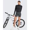 image:imageG4Free Barefeel Biker Shorts Women Tummy Control High Waisted No Front Seam Workout Gym Shorts with Pockets 4 6 8Dark Gray