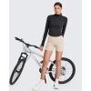 image:imageG4Free Barefeel Biker Shorts Women Tummy Control High Waisted No Front Seam Workout Gym Shorts with Pockets 4 6 8Light Khaki