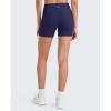 image:imageG4Free Barefeel Biker Shorts Women Tummy Control High Waisted No Front Seam Workout Gym Shorts with Pockets 4 6 8Royal Blue