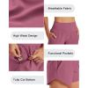 image:imageG4Free Chillwhisp Athletic Shorts for Women 4  High Waist Lightweight Casual Running Shorts Builtin Liner with PocketsDark Burgundy1