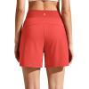 image:imageG4Free Chillwhisp Athletic Shorts for Women 4  High Waist Lightweight Casual Running Shorts Builtin Liner with PocketsRust Orange