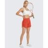 image:imageG4Free Chillwhisp Athletic Shorts for Women 4  High Waist Lightweight Casual Running Shorts Builtin Liner with PocketsRust Orange1