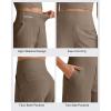 image:imageG4Free Comfy Ribbed Womens Shorts Dressy Casual High Waisted Athletic Lounge Trouser Shorts with Side PocketsDark Brown