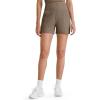 image:imageG4Free Comfy Ribbed Womens Shorts Dressy Casual High Waisted Athletic Lounge Trouser Shorts with Side PocketsDark Brown