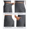 image:imageG4Free Comfy Ribbed Womens Shorts Dressy Casual High Waisted Athletic Lounge Trouser Shorts with Side PocketsDark Gray
