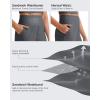 image:imageG4Free Comfy Ribbed Womens Shorts Dressy Casual High Waisted Athletic Lounge Trouser Shorts with Side PocketsDark Gray