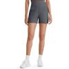 image:imageG4Free Comfy Ribbed Womens Shorts Dressy Casual High Waisted Athletic Lounge Trouser Shorts with Side PocketsDark Gray