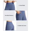 image:imageG4Free EverGoing Athletic Shorts for Women 6 Cross Waist Summer Casual Shorts with PocketsDenim Blue