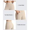 image:imageG4Free EverGoing Athletic Shorts for Women 6 Cross Waist Summer Casual Shorts with PocketsLight Khaki