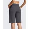 image:imageG4Free EverGoing Womens Bermuda Shorts with Pockets 10  Knee Length Athletic Casual Long ShortsDark Gray