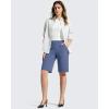 image:imageG4Free EverGoing Womens Bermuda Shorts with Pockets 10  Knee Length Athletic Casual Long ShortsDenim Blue