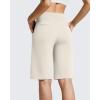 image:imageG4Free EverGoing Womens Bermuda Shorts with Pockets 10  Knee Length Athletic Casual Long ShortsIvory