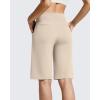 image:imageG4Free EverGoing Womens Bermuda Shorts with Pockets 10  Knee Length Athletic Casual Long ShortsLight Khaki