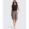 image:imageG4Free EverGoing Womens Bermuda Shorts with Pockets 10  Knee Length Athletic Casual Long ShortsTaupe