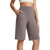 image:imageG4Free EverGoing Womens Bermuda Shorts with Pockets 10  Knee Length Athletic Casual Long ShortsTaupe